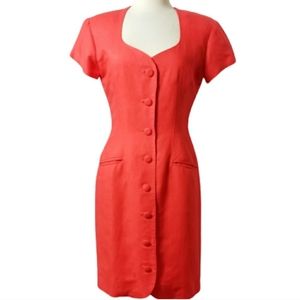 True Vintage Kamisato red orange dress
